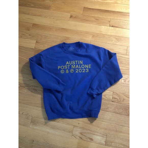 Post Malone 2023 Austin Tour If Yall Weren't Here Id Be Crying Sweatshirt Size M - Picture 1 of 6